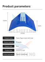 Support de repos pour pigeon Homing Bird Accessoires, perchoir pour pigeon de course V, support en plastique avec crochet