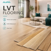 PVC Luxus-Vinylboden LVT Klick-System Schlichte Breite Dielen Wasserdicht Modern Rutschfest Verschleißfest für Wohnungen Krankenhäuser Hotels Schulen