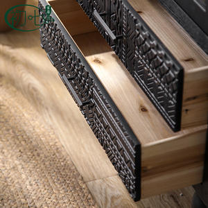 Black Arched Glass Door Cabinet With <b>Storage</b> Living Room Cabinet - Product Image 4