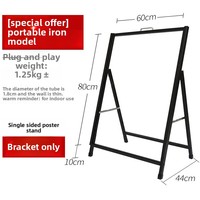 Présentoir publicitaire vertical sur pied, support d'affichage pour affiches, panneau KT double face pliable, moderne, pour extérieur
