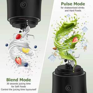 Blender portable pour commande en gros, 6 lames, tasse à jus portable, rechargeable par USB, petit blender sans fil pour voyage et salle de sport - Product Image 5