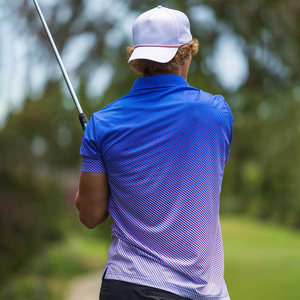 Poliéster Spandex Lujo 4 vías Estiramiento Elástico Ropa Golf Manga corta Camisas DE TRABAJO Polos personalizados Impresión de logotipos - Product Image 2