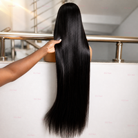 ELI 12A Perruque Lace Front Transparente en Cheveux Vierges Péruviens, Densité 180%, Perruques Sans Colle en Cheveux Humains, Lace Frontal en Cheveux Humains