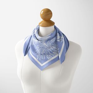 وشاح حرير ملبري مربّع للشعر والجلد ، وشاح حرير 90x90 مع وشاح تويل للرجال والنساء منديل حرير طبيعي - Product Image 4