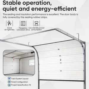 <span class=keywords><strong>Porte</strong></span> <span class=keywords><strong>de</strong></span> <span class=keywords><strong>garage</strong></span> <span class=keywords><strong>isolante</strong></span> à impact latéral pour une seule voiture, idéale pour les villas familiales et les maisons modernes, insonorisant l'extérieur du bâtiment - Product Image 4