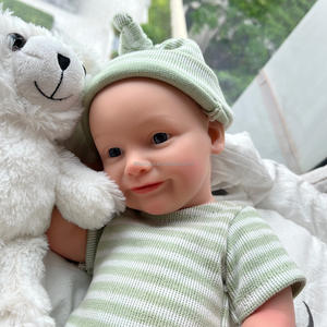 Littleslove, juguete suave de 16 pulgadas, cuerpo completo, silicona sólida, lavable, Bebe <span class=keywords><strong>Reborn</strong></span>, piel pintada en 3D, muñeca de moda Original para niña - Product Image 6