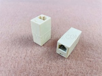 Kabel Lan Ethernet jaringan perempuan Ke perempuan, RJ45 Coupler lurus Modular