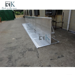 Barrières mobiles pliantes en aluminium de foule d'événement de barricades rétractables - Product Image 4