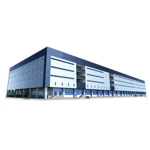 专业设计现代斜坡式轻型钢结构预制办公楼