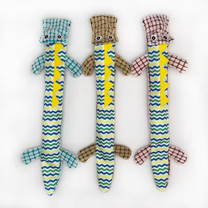 Jouet à mâcher pour animaux de compagnie en peluche couineur, en forme de crocodile, de haute qualité, durable, indestructible et résistant aux morsures, pour le nettoyage des dents - Product Image 3