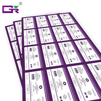 Feuille d'étiquettes personnalisées pour mini-bouteilles de 10 ml, étiquettes résistantes à la congélation, autocollants en vinyle imperméables pour l'emballage de flacons pharmaceutiques