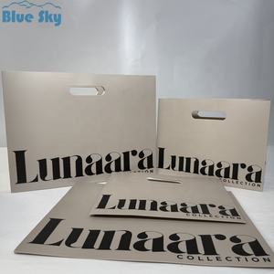 Wholesale Die-Cut <strong>Handles</strong> Packaging Paper <strong>Bag</strong> Eco-friendly Die Cut <strong>Handle</strong> Clothing Paper <strong>Bag</strong> - Product Image 3