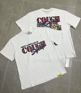 T-shirt décontracté pour homme BAPEES, coupe régulière, col rond, motif imprimé par transfert thermique, 100 % coton, tissu tricoté respirant, vente en gros - Product Image 1