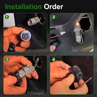 AL8Z-13411-B Kit de connecteurs et de faisceaux de câbles pour feux de plaque d'immatriculation arrière, 2 pièces, pour Ford F-150 Ranger Explorer 2004-2021
