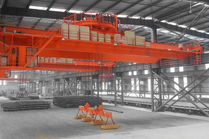 Grúa Eléctrica de Doble Viga de 15t para Almacén, Grúa Aérea para Levantar Barras de Acero - Product Image 4