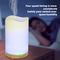Machine d'aromathérapie à bougie simulée électrique unique Humidificateur d'air domestique Diffuseur d'huiles essentielles avec veilleuse LED
