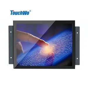 شاشة TouchWo تسليم سريع شاشة tft مدمجة من الألومنيوم الصناعي الكل في واحد كمبيوتر مدمج ip65 شاشة تعمل باللمس لوحة كمبيوتر