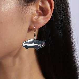 Boucles d'oreilles créatives <span class=keywords><strong>Shein</strong></span> en stock – Adorables boucles d'oreilles tendance au design de voiture - Product Image 1