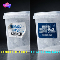 Personnalisé -20 ° De la lettre C à la lettre 60 ° Étiquettes de qualité C pour congélateur, autocollants imperméables résistants au froid pour aliments congelés et crèmes glacées, étiquettes d'emballage en vinyle