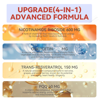 ACORN Private Label Suppléments NAD Boisson Soutien Énergétique Saveur de Baies NAD + Boisson Nicotinamide 1000mg pour Adulte