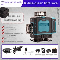 Usine personnalisée 16 lignes 4D vert niveau Laser extérieur lumière forte spécial lumineux infrarouge mur Instrument nivellement en gros