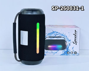 Haut-parleur portable RGB 8W en tissu maillé pour la maison et l'extérieur, haut-parleur sans fil portable avec lecture BT TF USB FM - Product Image 5