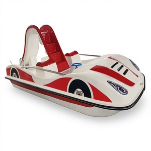 Bote a <span class=keywords><strong>Pedales</strong></span> <span class=keywords><strong>de</strong></span> Fibra <span class=keywords><strong>de</strong></span> Vidrio Waterplay Crafts, Inspirado en un Auto Deportivo, <span class=keywords><strong>con</strong></span> Tobogán para 4 Personas, para Uso en Lagos - Product Image 1