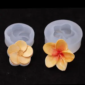 3D Gardenias Bunga Matahari Bentuk Silikon Resin Cetakan Lilin Mencair Aromaterapi Cetakan Gipsum untuk DIY Kerajinan Dekoratif Rumah