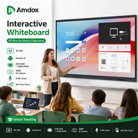 Pizarra Interactiva 4K Amdox ES Plus de 55, 65, 75, 86, 98 y 110 Pulgadas con Android 14, Pizarra Inteligente para la Enseñanza Escolar