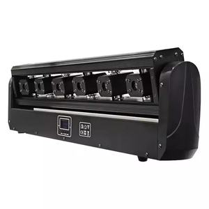 Luci a Testa Mobile Laser LED RGBW a 6 <span class=keywords><strong>Occhi</strong></span> 500mW con Controllo DMX512, Colore Rosso, Luci da Palco a Testa Mobile Laser a 6 <span class=keywords><strong>Occhi</strong></span> - Product Image 2