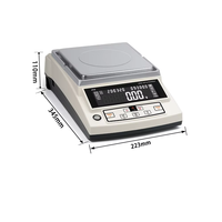 Balance de précision HUAZHI PTX 0,01g, balance électronique de laboratoire professionnelle, 1100g à 6100g, capteur monobloc, calibration interne