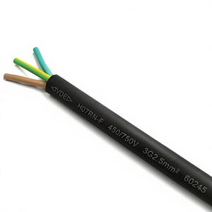<span class=keywords><strong>Câble</strong></span> électrique flexible en caoutchouc 450/750V H07RN-F 3C 3G2.5 4C 5C 4.0mm 6mm 10mm 16mm 25mm 35mm 4G70 pour applications mobiles - Product Image 2