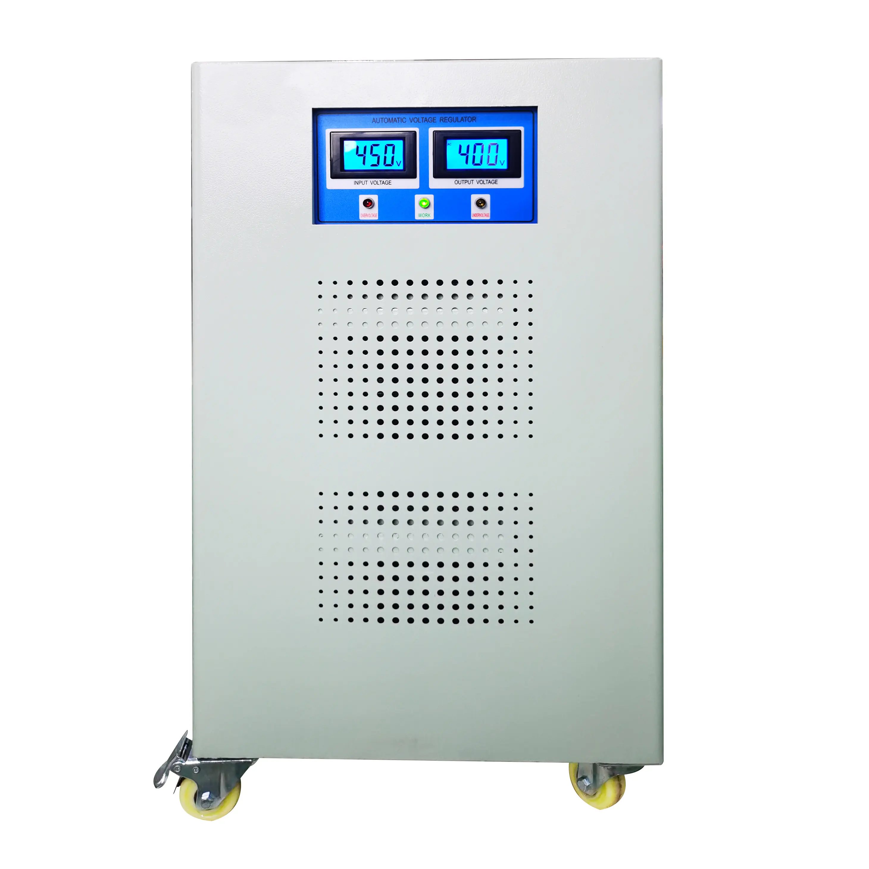 SBW 30KVA 30KW 3つの3相380V400V415V高精度サーボモーター自動電圧レギュレータースタビライザーパワーガード