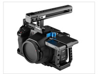 Cage vidéo pour caméra en alliage d'aluminium C9-A pour BMPCC 4K/6K Kit de fabrication de films avec poignée supérieure