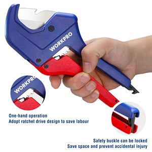 <span class=keywords><strong>WORKPRO</strong></span> Coupe-tuyau de qualité industrielle 42MM à cliquet Outil de coupe de tuyau de bricolage rapide Capacité de tuyau élevée pour usage industriel OEM - Product Image 3