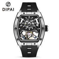 Montre mécanique automatique squelette pour homme, montre-bracelet ajourée, montre de sport et d'affaires pour homme, accepte les commandes OEM ODM en gros