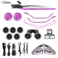 Kit d'accessoires d'éclairage LED intérieur pour Mercedes C205 W205 Coupé 2015-2021, éclairage ambiant dynamique 64 couleurs