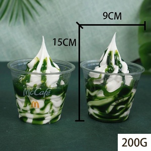 Modèle de cuillère à crème glacée réaliste Matcha patate douce mangue <span class=keywords><strong>McDonald</strong></span>'s Machine fenêtre d'affichage Sundae fausse <span class=keywords><strong>tasse</strong></span> alimentaire personnalisée - Product Image 5