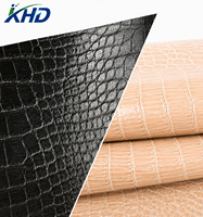 Cuir synthétique PVC gaufré texture crocodile 1,0 mm, écologique, résistant à l'eau et aux plis, durable, pour chaussures