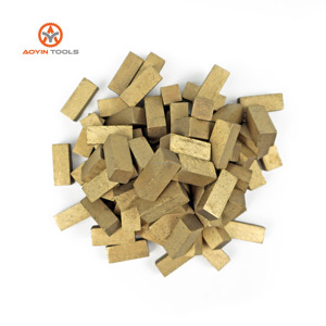 Cina fornitore all'ingrosso OEM dimensioni Arix segmenti di diamante uso per granito marmo arenaria cemento taglio lama saldatura - Product Image 6