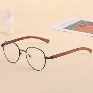 Lunettes <span class=keywords><strong>en</strong></span> <span class=keywords><strong>bois</strong></span> <span class=keywords><strong>de</strong></span> titane pour hommes, accessoire <span class=keywords><strong>de</strong></span> luxe pour les yeux, - Product Image 5