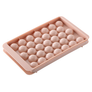 Ice Cube <b>Trays</b> Round Sphere With Lids Food Grade PP Material For Home Use - Product Image 5