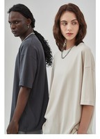 T-shirt de luxe en coton tricoté 100 % pour homme - Col rond - Vente chaude - Haute qualité - Respirant - Anti-plis - 230g - Manches courtes