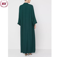 Abaya – perles de bonne qualité, prix d'usine, ravissant col en V, fermeture à boutons-pression dissimulée, devant élégant, Offre Spéciale