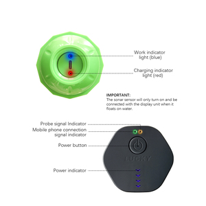 เครื่องค้นหาปลา Wi-Fi อัจฉริยะนำโชคระยะ120เมตรโซนาร์45เมตรแบบไร้สายสำหรับ iOS. - Product Image 3