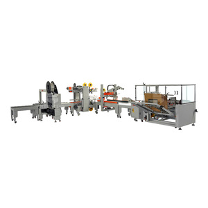 Ligne de production d'emballage automatique Hercules pour scellage de boîtes 7735x4718x6190mm pour cartons de logistique e-commerce - Product Image 1