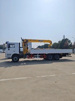 Grue montée sur camion SHACMAN 6x4 avec flèche télescopique de 12T