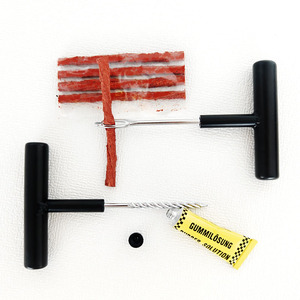 Kit complet d'outils pour le service des pneus, y compris des patchs de réparation, des râpes et des fers - Product Image 3