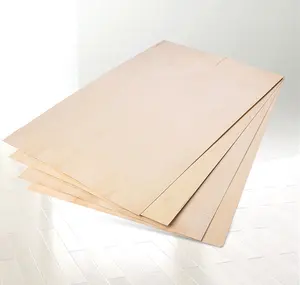 Feuilles de contreplaqué de qualité de tilleul Aa de 3Mm pour pièces de jouets, bois, planche à découper vierge pour Laser