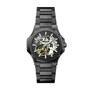 Reloj de pulsera deportivo mecánico automático de acero inoxidable para hombre Renaud, cristal de zafiro, esfera analógica, resistente al agua - Product Image 4